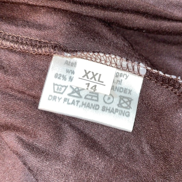 NWT Elegant Brown Women's Top. Size XXL - Picture 5 of 6